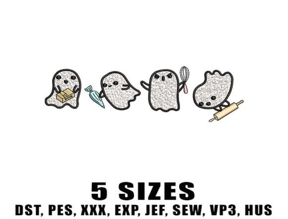 Baking Ghosts Embroidery Design Review