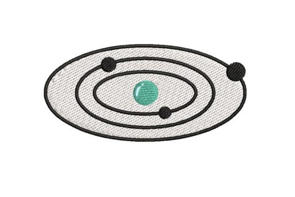 Retro-Futuristic Atomic Age Solar System Embroidery Design Review