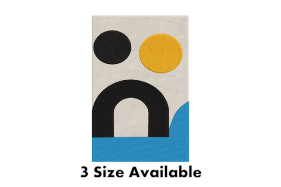 Review: Abstract Arch Modern Embroidery Design