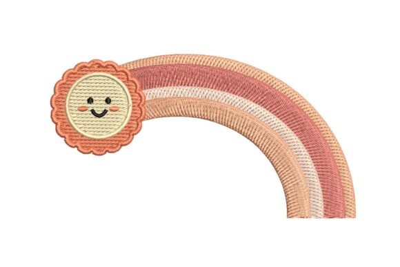 Review: Cute Smiling Sun and Pastel Rainbow Design