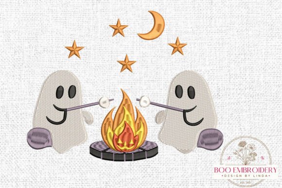 Review: Ghost Campfire Embroidery Design for Makers