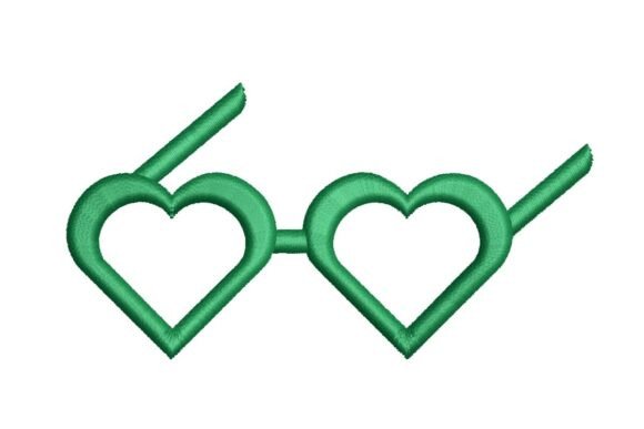 Review: Green Heart-Shaped Frames Embroidery Design