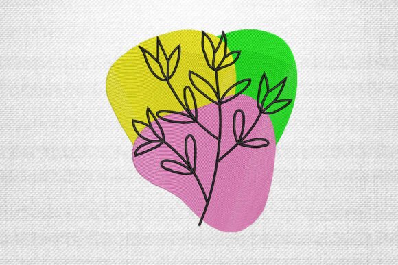 Review: Modern Leaf Outline Embroidery Design