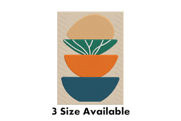 Review: Modern Stacked Bowl Embroidery File