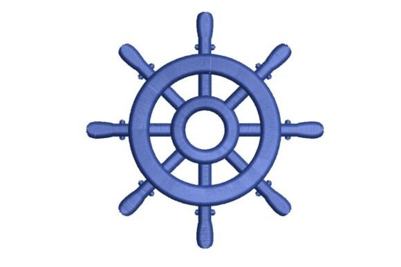 Review: Nautical Ship Wheel Embroidery Design