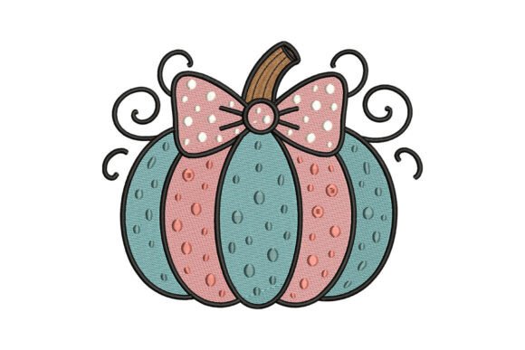 Review: Pastel Pumpkin Bow Embroidery Design
