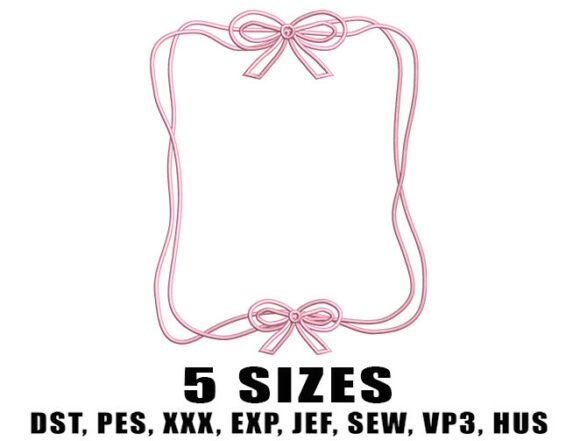 Review: Pink Bow Soft Embroidery Design