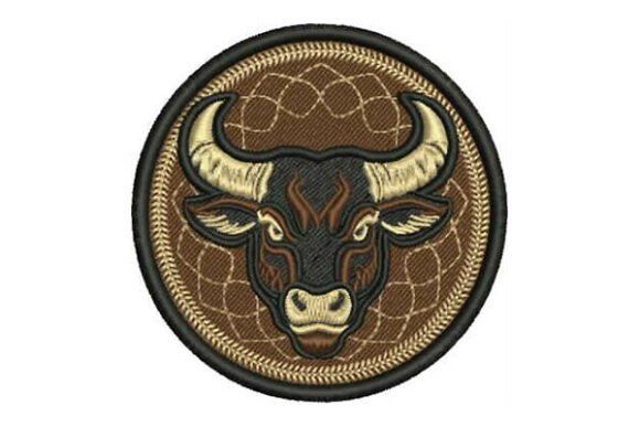 Review: Round Bull Head Embroidery Patch Design