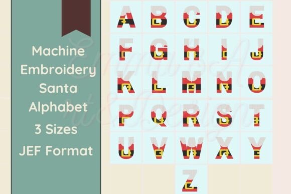 Review: Santa Machine Embroidery Alphabet - JEF