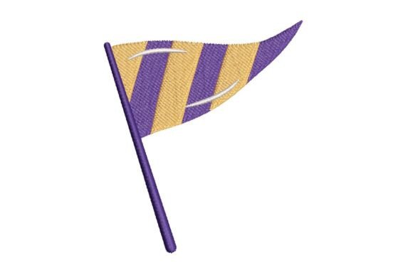 Review: Striped Pennant Flag Embroidery Design