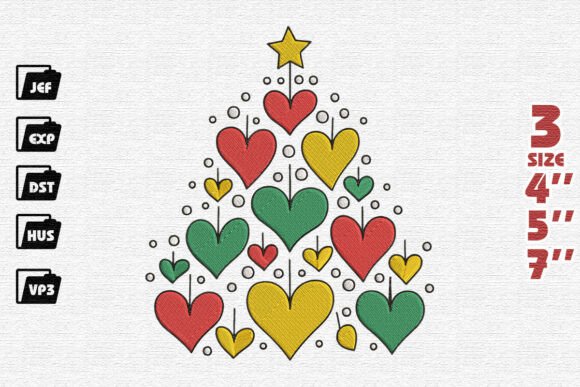 Review: Whimsical Christmas Tree of Hearts Design