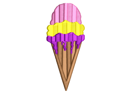 Reviewing the Cute Ice Cream Embroidery Design
