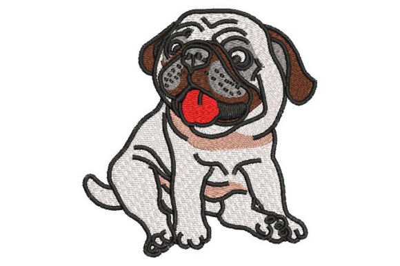 Reviewing the Pug Dog Embroidery Design for Gifts