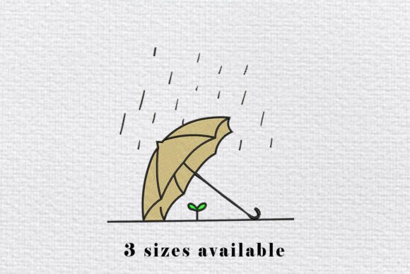 Reviewing the Umbrella Rain Embroidery Design File
