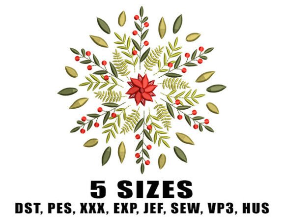Snowflake Leaf Embroidery Design Review